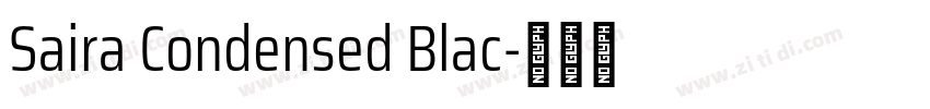 Saira Condensed Blac字体转换